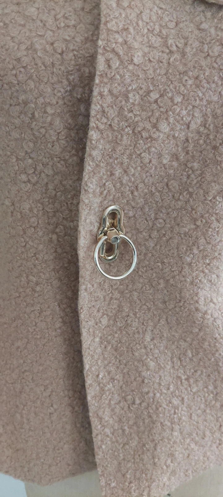 Manteau court effet laine bouclée - Roberta Biagi - Taille S – photo 2